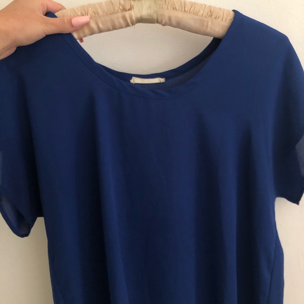 royal blue blouse